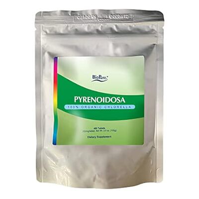 BioPure Chlorella Pyrenoidosa – 100% Organic， Cracked-Cel