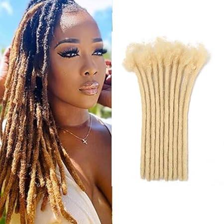 Dreadlock Extensions Human Hair 8 Inch 20 Strands 0.6cm W