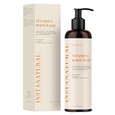InstaNatural Vitamin C Body Wash， Moisturizing Shower Gel