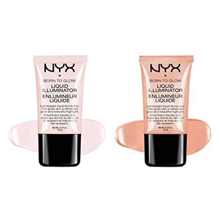 2 nyx born to glow liquid illuminator full set "li 01