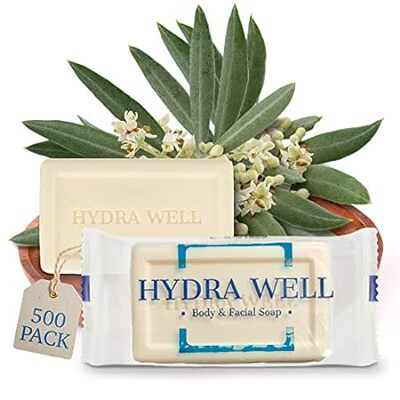 Hydra Well 0.85OZ 500Pack Bar Soap Hotel Travel Size Whol
