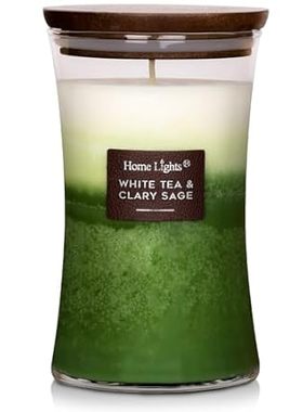 HomeLights 3-Layer Candles for Home Scented， 21.52 OZ Nat