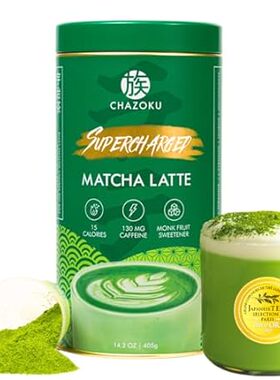 Chazoku Supercharged Matcha Latte Powder - Authentic Japa