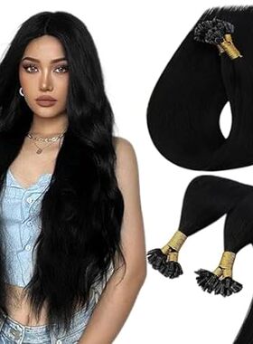 Sunny Black Keratin Hair Extensions Hot Fusion U Tip Hair