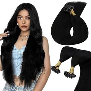 Hair Tip Sunny Keratin Fusion Hot Black Extensions