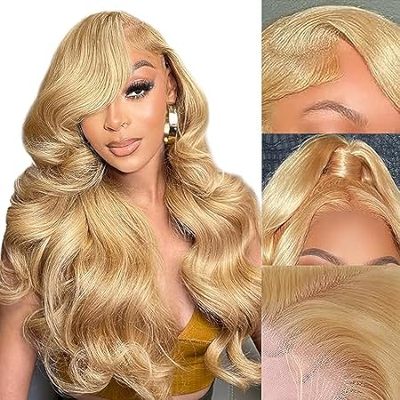 SFD 26 Inch Honey Blonde Lace Front Wig Human Hair 13x4 B