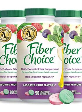 Fiber Choice Daily Prebiotic Fiber Chewable Tablets， Asso