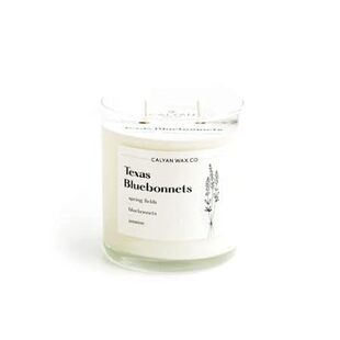 Calyan Wax Scented Candle， Texas Bluebonnets Candle for T