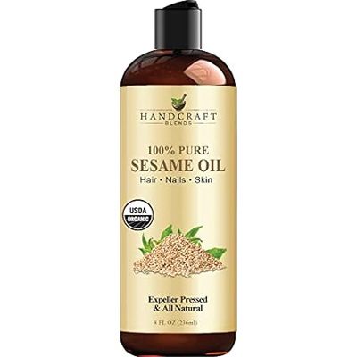 Handcraft Blends Organic Sesame Oil - 8 Fl Oz - 100% Pure