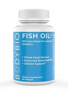 BodyBio Fish Oil+ with Specialized Pro-resolving Mediator
