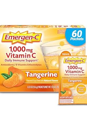 Emergen-C 1000mg Vitamin C Powder， with Antioxidants， B V