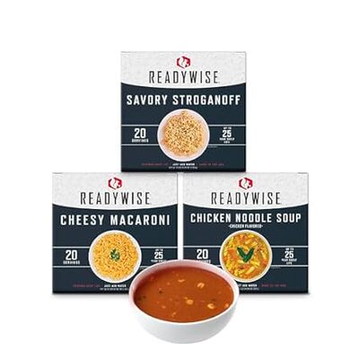 READYWISE - Entrée Box Kit， 60 Servings， 3 Box Kit， Free