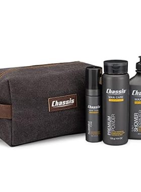 Chassis Gift Set with Flushable Foam， Premium Body Powder
