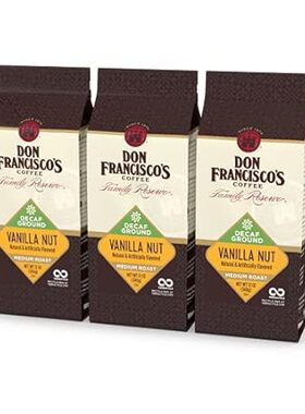 Don Francisco's Decaf Vanilla Nut Flavored Ground Coffee，