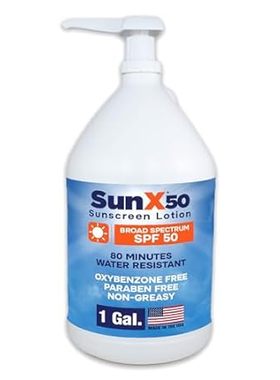 Sun X 50 SPF Oil Free Sunscreen Lotion (1 Gallon Sunscree