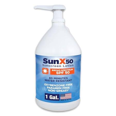 Sun X 50 SPF Oil Free Sunscreen Lotion (1 Gallon Sunscree