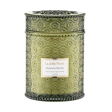 LA JOLIE MUSE Mandarin Matcha Scented Candle， Summer Cand