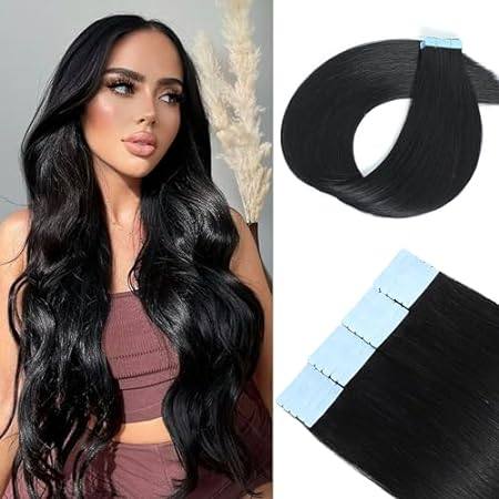 Tape in Hair Extensions Human Hair， Seamless Tape in Hair