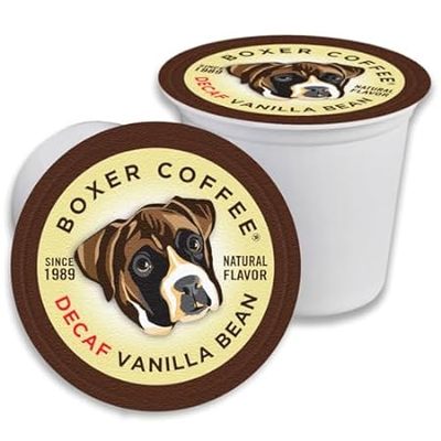 Boxer Coffee 52 Count Decaf Vanilla Bean Swiss Water Proc