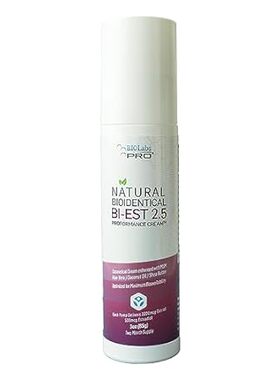 BioLabs PRO Natural Bioidentical Estro 2.5 Cream， Combo f