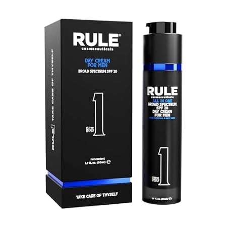RULE 10-in-1 Mens Face Moisturizer with SPF 20 - Anti Agi