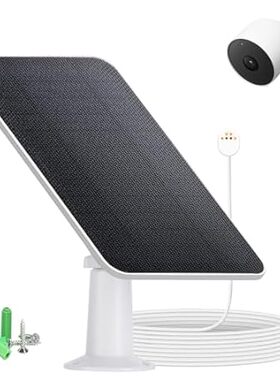 Solar Panel Charger Compatible with Google Nest Camera Ou
