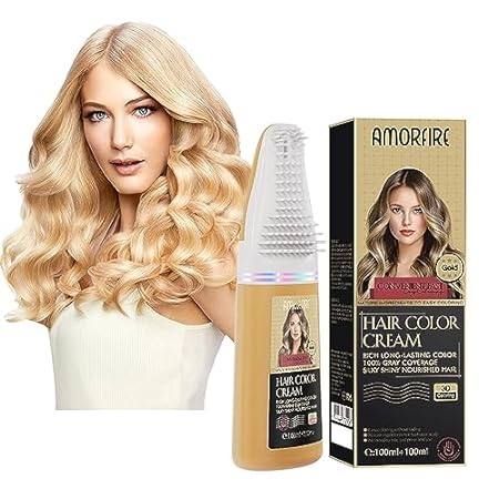 Golden Blonde Hair Dye - Permanent Hair Color 100% Grey C