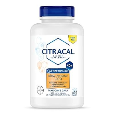 Citracal Slow Release 1200， 1200 mg Calcium Citrate and C