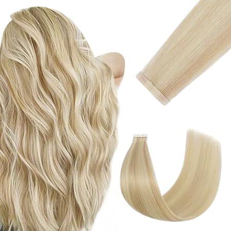 Tape in Hair Extensions Human Hair Double Stitched Balaya