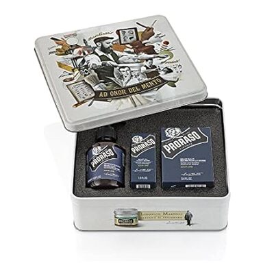 Proraso Beard Care Kit Gift Set for Men with Beard Wash，