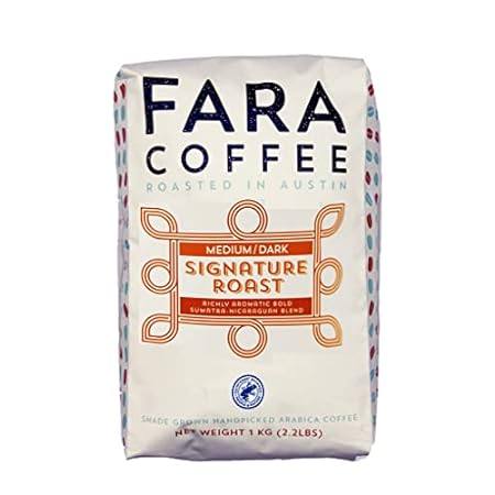 Fara Coffee， Whole Bean (Signature Roast， (Medium/Dark)，