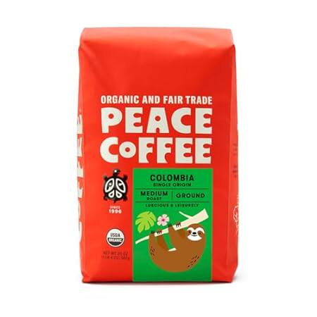 Peace Coffee Colombia Single Origin Coffee | 20 oz Ground