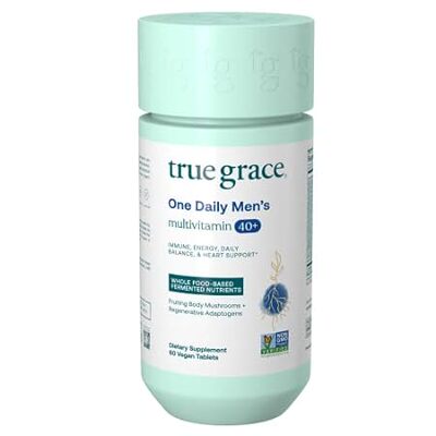 True Grace Men's 40+ One Daily Multivitamin Fermented Min