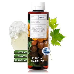 KORRES Renewing Body Cleanser， Santorini Grape， 8.45 fl. O