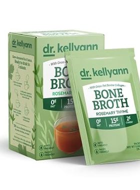 Dr. Kellyann Bone Broth Packets， Rosemary Thyme - 7 Servi