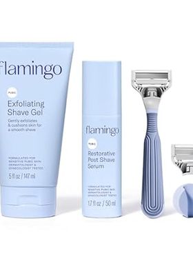 Flamingo Pubic Shaving Regimen - Pubic Razor - Exfoliatin
