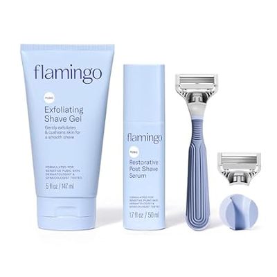 Flamingo Pubic Shaving Regimen - Pubic Razor - Exfoliatin