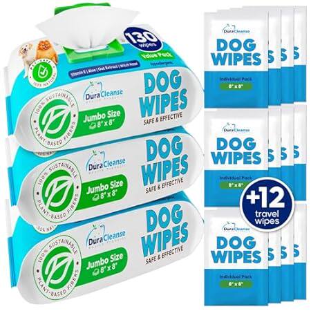 Dog Wipes for Paws Butt and Ears - 3 Pack | 390 Count + 1
