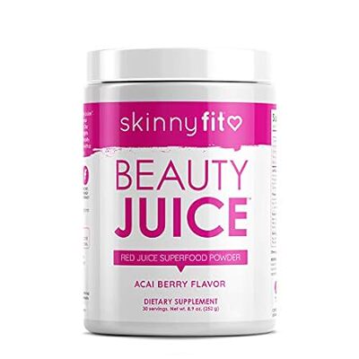 SkinnyFit Beauty Juice， Red Superfood Powder， Acai Berry