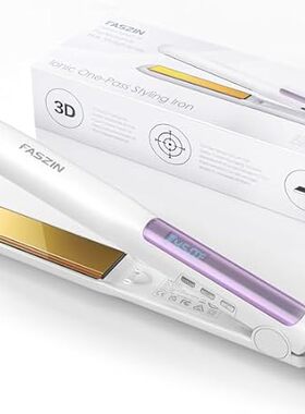 Hair Straightener， Fast Heat Titanium Flat Iron with Nega