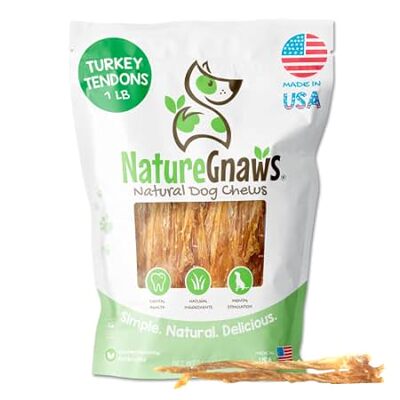 Nature Gnaws - Turkey Tendons for Dogs - Premium Natural