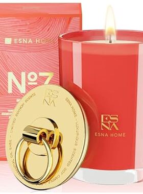 ESNA HOME Luxury Highly Scented Soy Candle | Natural Lave