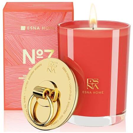 ESNA HOME Luxury Highly Scented Soy Candle | Natural Lave