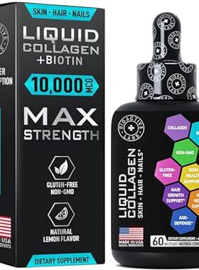 Hydrolyzed Liquid Collagen Peptides and Biotin - Hair Ski