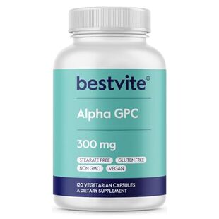 BESTVITE Alpha GPC 600mg Per Serving (120 Veggie Capsules