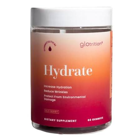 Glotrition Hydrate | Hair Vitamin Gummies for Hair Growth