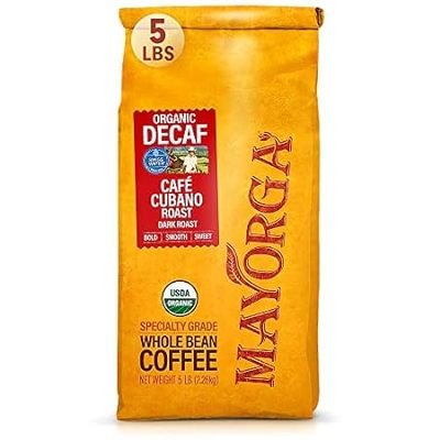 Mayorga Decaf Dark Roast Coffee 5lb Bag Café Swiss Water