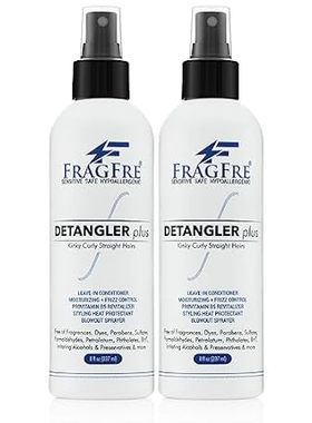 Detangler plus Styling Hair Spray 8 oz (2-Pack Gift Set)