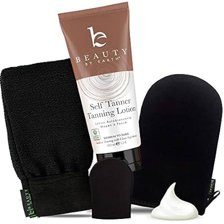 Tanning Lotion Self Tanner Kit - USA Made with Organic &a