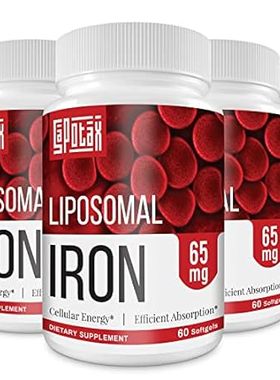 Liposomal Fe Iron Supplement for Women，65 mg Iron Supplem